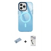 MARSİLYAN™- iPhone 12 Pro Max Kılıf Doruk Prime - Şeffaf Uv Polymer Nano Ekran Koruyucu + Shine Kamera Lens Koruma Cam - MI