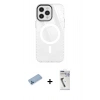 MARSİLYAN™- iPhone 12 Pro Max Kılıf Doruk Prime - Şeffaf Uv Polymer Nano Ekran Koruyucu + Shine Kamera Lens Koruma Cam - MI