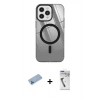 MARSİLYAN™- iPhone 12 Pro Max Kılıf Doruk Prime - Şeffaf Uv Polymer Nano Ekran Koruyucu + Shine Kamera Lens Koruma Cam - MI