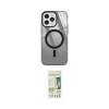 MARSİLYAN™- iPhone 12 Pro Max Kılıf Doruk Prime - Siyah 20D Premium Cam Ekran Koruyucu