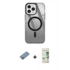 MARSİLYAN™- iPhone 12 Pro Max Kılıf Doruk Prime - Siyah 20D Premium Cam Ekran Koruyucu + Shine Kamera Lens Koruma Cam - GI