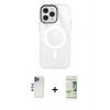 MARSİLYAN™- iPhone 12 Pro Max Kılıf Doruk Prime - Siyah 20D Premium Cam Ekran Koruyucu + Shine Kamera Lens - LT