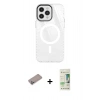 MARSİLYAN™- iPhone 12 Pro Max Kılıf Doruk Prime - Siyah 20D Premium Cam Ekran Koruyucu + Shine Kamera Lens Koruma Cam - SABE