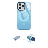 MARSİLYAN™- iPhone 12 Pro Max Kılıf Doruk Prime - Siyah 3D Antistatik Seramik Nano Ekran Koruyucu + Shine Kamera Lens Koruma Cam - MI