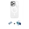 MARSİLYAN™- iPhone 12 Pro Max Kılıf Doruk Prime - Siyah 3D Antistatik Seramik Nano Ekran Koruyucu + Shine Kamera Lens Koruma Cam - MI