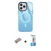 MARSİLYAN™- iPhone 12 Pro Max Kılıf Doruk Prime - Siyah 5D Eko Cam Ekran Koruyucu + Shine Kamera Lens Koruma Cam - SABE