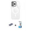 MARSİLYAN™- iPhone 12 Pro Max Kılıf Doruk Prime - Siyah 5D Eko Cam Ekran Koruyucu + Renkli Kamera Lens Koruma Cam - YL
