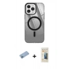 MARSİLYAN™- iPhone 12 Pro Max Kılıf Doruk Prime - Siyah 6D Mat Seramik Hayalet Nano Ekran Koruyucu + Shine Kamera Lens Koruma Cam - MI