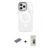 MARSİLYAN™- iPhone 12 Pro Max Kılıf Doruk Prime - Siyah 6D Mat Seramik Hayalet Nano Ekran Koruyucu + Renkli Kamera Lens Koruma Cam - MI