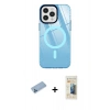 MARSİLYAN™- iPhone 12 Pro Max Kılıf Doruk Prime - Siyah 6D Mat Seramik Hayalet Nano Ekran Koruyucu + Shine Kamera Lens Koruma Cam - MI