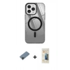 MARSİLYAN™- iPhone 12 Pro Max Kılıf Doruk Prime - Siyah 6D Mat Seramik Hayalet Nano Ekran Koruyucu + Shine Kamera Lens Koruma Cam - SH