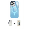 MARSİLYAN™- iPhone 12 Pro Max Kılıf Doruk Prime - Siyah 6D Mat Seramik Hayalet Nano Ekran Koruyucu + Shine Kamera Lens - LT