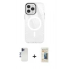 MARSİLYAN™- iPhone 12 Pro Max Kılıf Doruk Prime - Siyah 6D Mat Seramik Hayalet Nano Ekran Koruyucu + Shine Kamera Lens - LT