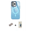 MARSİLYAN™- iPhone 12 Pro Max Kılıf Doruk Prime - Siyah 6D Mat Seramik Hayalet Nano Ekran Koruyucu + Shine Kamera Lens Koruma Cam - SABE
