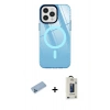 MARSİLYAN™- iPhone 12 Pro Max Kılıf Doruk Prime - Siyah Bilvis Hayalet Cam Ekran Koruyucu + Shine Kamera Lens Koruma Cam - MI