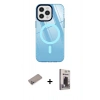 MARSİLYAN™- iPhone 12 Pro Max Kılıf Doruk Prime - Siyah Bilvis Hayalet Cam Ekran Koruyucu + Shine Kamera Lens Koruma Cam - SABE