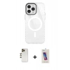 MARSİLYAN™- iPhone 12 Pro Max Kılıf Doruk Prime - Siyah Joko 5D Cam + Shine Kamera Lens - GD