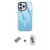 MARSİLYAN™- iPhone 12 Pro Max Kılıf Doruk Prime - Siyah Joko 5D Cam + Shine Kamera Lens Koruma Cam - PE