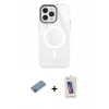 MARSİLYAN™- iPhone 12 Pro Max Kılıf Doruk Prime - Siyah Joko 5D Cam + Shine Kamera Lens Koruma Cam - PE