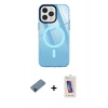 MARSİLYAN™- iPhone 12 Pro Max Kılıf Doruk Prime - Siyah Joko 5D Cam + Shine Kamera Lens Koruma Cam - SH