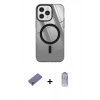 MARSİLYAN™- iPhone 12 Pro Max Kılıf Doruk Prime - Siyah Joko Magic 5D Cam + Metal Kamera Lens Koruma Cam - GD
