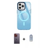 MARSİLYAN™- iPhone 12 Pro Max Kılıf Doruk Prime - Siyah Joko Magic 5D Cam + Neon Fosforlu Kamera Lens - TU