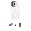 MARSİLYAN™- iPhone 12 Pro Max Kılıf Doruk Prime - Siyah Joko Magic 5D Hayalet Cam + Renkli Kamera Lens Koruma Cam - PE