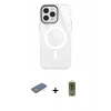 MARSİLYAN™- iPhone 12 Pro Max Kılıf Doruk Prime - Siyah Joko Magic 5D Hayalet Cam + Renkli Kamera Lens Koruma Cam - YL