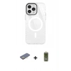 MARSİLYAN™- iPhone 12 Pro Max Kılıf Doruk Prime - Siyah Joko Magic 5D Hayalet Cam + Renkli Kamera Lens Koruma Cam - SI
