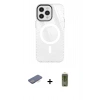 MARSİLYAN™- iPhone 12 Pro Max Kılıf Doruk Prime - Siyah Joko Magic 5D Hayalet Cam + Renkli Kamera Lens Koruma Cam - MI