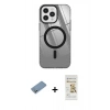 MARSİLYAN™- iPhone 12 Pro Max Kılıf Doruk Prime - Siyah Mat Seramik Nano Ekran Koruyucu + Shine Kamera Lens Koruma Cam - GS