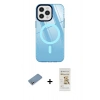 MARSİLYAN™- iPhone 12 Pro Max Kılıf Doruk Prime - Siyah Mat Seramik Nano Ekran Koruyucu + Shine Kamera Lens Koruma Cam - GS