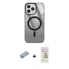 MARSİLYAN™- iPhone 12 Pro Max Kılıf Doruk Prime - Siyah Mat Seramik Nano Ekran Koruyucu + Shine Kamera Lens Koruma Cam - MI