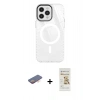 MARSİLYAN™- iPhone 12 Pro Max Kılıf Doruk Prime - Siyah Mat Seramik Nano Ekran Koruyucu + Renkli Kamera Lens Koruma Cam - TU