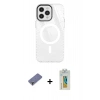 MARSİLYAN™- iPhone 12 Pro Max Kılıf Doruk Prime - Siyah Polymer Nano Ekran Koruyucu + Metal Kamera Lens Koruma Cam - GD