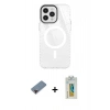 MARSİLYAN™- iPhone 12 Pro Max Kılıf Doruk Prime - Siyah Polymer Nano Ekran Koruyucu + Metal Kamera Lens Koruma Cam - KI