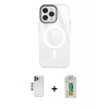 MARSİLYAN™- iPhone 12 Pro Max Kılıf Doruk Prime - Siyah Polymer Nano Ekran Koruyucu + Shine Kamera Lens - LT