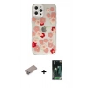 MARSİLYAN™- iPhone 12 Pro Max Kılıf Eksen Asil Prime - Şeffaf 360 Full Body Arka Koruyucu + Shine Kamera Lens Koruma Cam - SABE