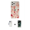 MARSİLYAN™- iPhone 12 Pro Max Kılıf Eksen Asil Prime - Şeffaf 360 Full Body Arka Koruyucu + Shine Kamera Lens - LT