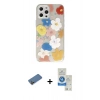 MARSİLYAN™- iPhone 12 Pro Max Kılıf Eksen Asil Prime - Şeffaf Royal Nano Ekran Koruyucu + Gold Shine Kamera Lens Koruma Cam