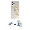 MARSİLYAN™- iPhone 12 Pro Max Kılıf Eksen Asil Prime - Şeffaf Royal Nano Ekran Koruyucu + Shine Kamera Lens Koruma Cam - GS
