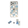 MARSİLYAN™- iPhone 12 Pro Max Kılıf Eksen Asil Prime - Şeffaf Royal Nano Ekran Koruyucu + Shine Kamera Lens Koruma Cam - GS