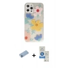 MARSİLYAN™- iPhone 12 Pro Max Kılıf Eksen Asil Prime - Şeffaf Royal Nano Ekran Koruyucu + Shine Kamera Lens Koruma Cam - MI