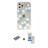 MARSİLYAN™- iPhone 12 Pro Max Kılıf Eksen Asil Prime - Şeffaf Royal Nano Ekran Koruyucu + Renkli Kamera Lens Koruma Cam - YL