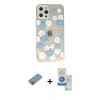 MARSİLYAN™- iPhone 12 Pro Max Kılıf Eksen Asil Prime - Şeffaf Royal Nano Ekran Koruyucu + Shine Kamera Lens Koruma Cam - GI