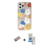 MARSİLYAN™- iPhone 12 Pro Max Kılıf Eksen Asil Prime - Şeffaf Royal Nano Ekran Koruyucu + Shine Kamera Lens Koruma Cam - SABE