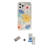 MARSİLYAN™- iPhone 12 Pro Max Kılıf Eksen Asil Prime - Şeffaf Royal Nano Ekran Koruyucu + Shine Kamera Lens Koruma Cam - SABE
