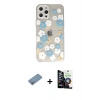 MARSİLYAN™- iPhone 12 Pro Max Kılıf Eksen Asil Prime - Şeffaf Temperli Cam Ekran Koruyucu + Shine Kamera Lens Koruma Cam - GS