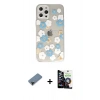 MARSİLYAN™- iPhone 12 Pro Max Kılıf Eksen Asil Prime - Şeffaf Temperli Cam Ekran Koruyucu + Shine Kamera Lens Koruma Cam - SH