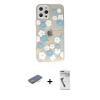 MARSİLYAN™- iPhone 12 Pro Max Kılıf Eksen Asil Prime - Şeffaf Uv Polymer Nano Ekran Koruyucu + Renkli Kamera Lens Koruma Cam - TU